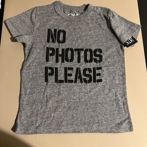 Chaser Gray No Photos Please T-shirt size 6 NWT